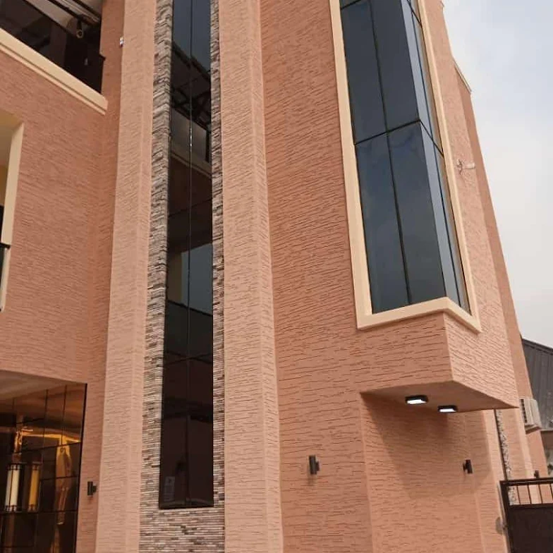 Graphytex textured exterior facade on a modern building