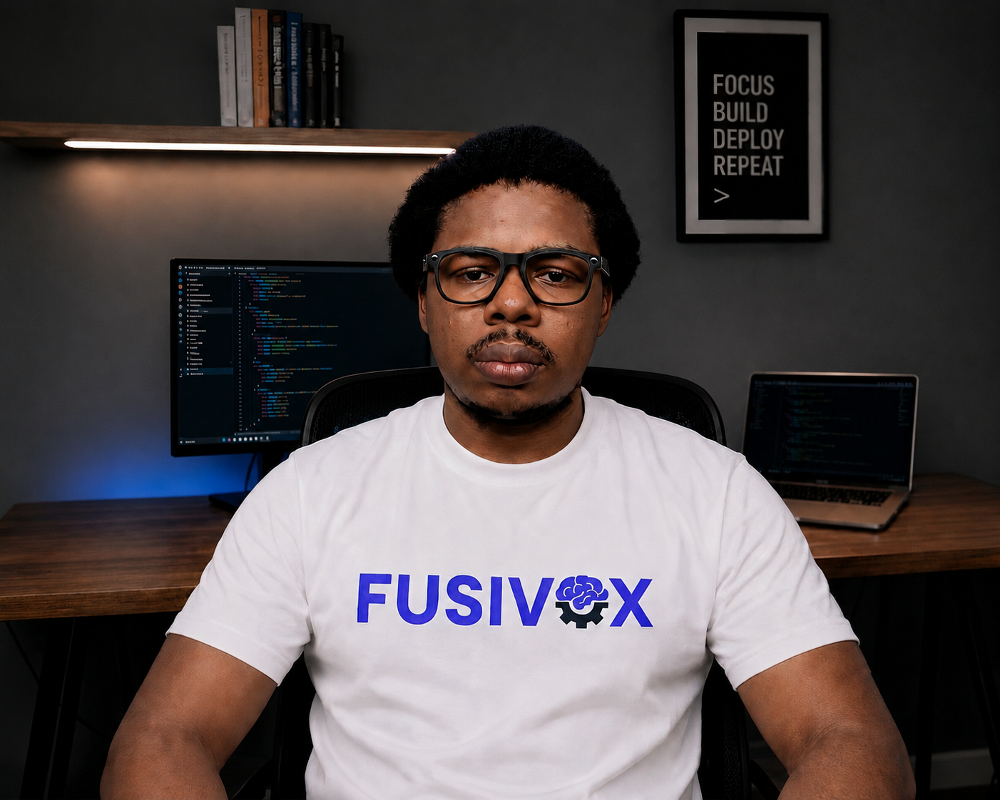 Founder working