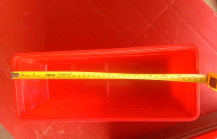 4 Fancy rectangular pot 14 by 5 inches set | mix colors  thumbnail 2