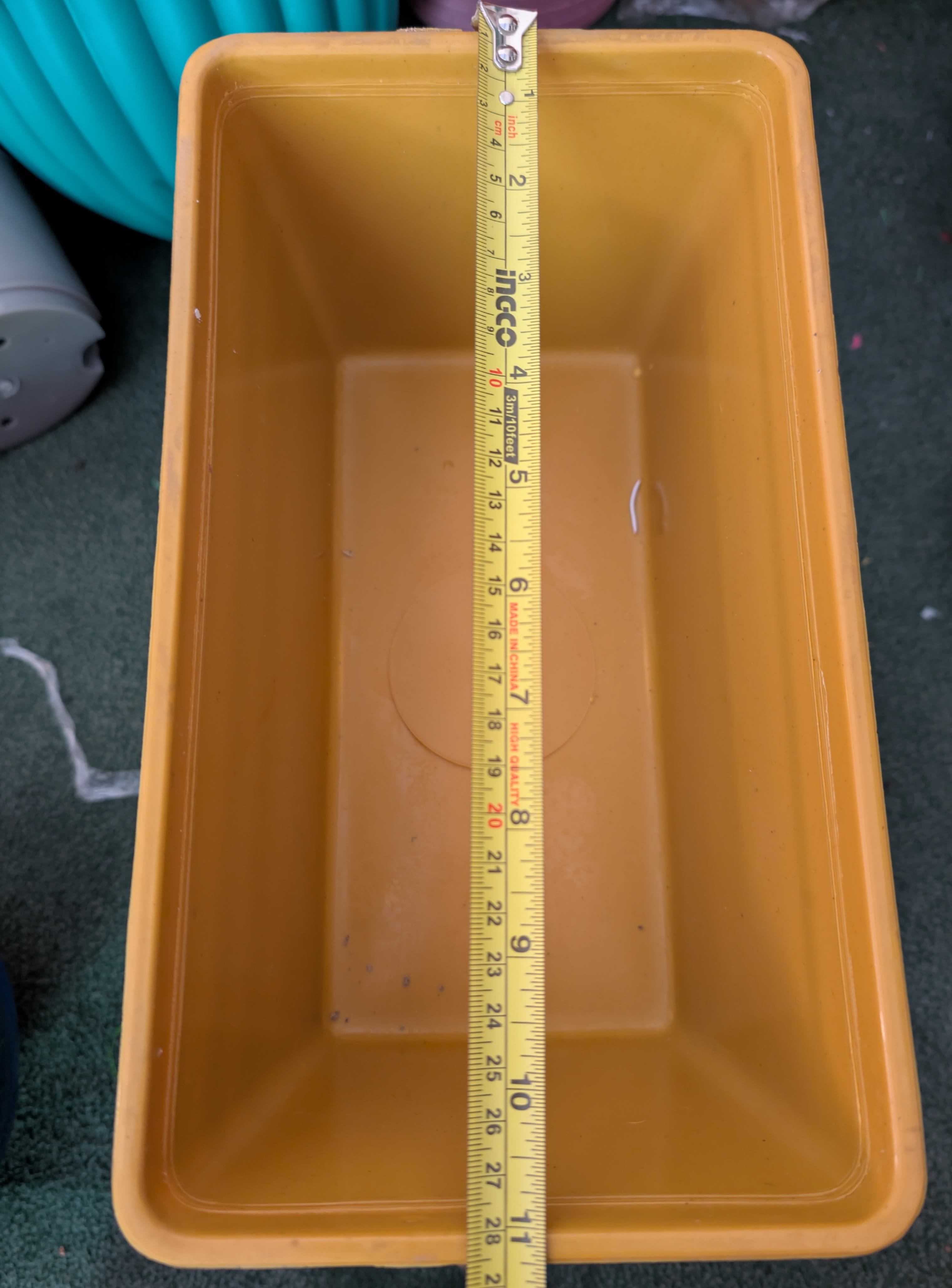 4 Rectangular pots | 11 inches | mix colors  thumbnail 2