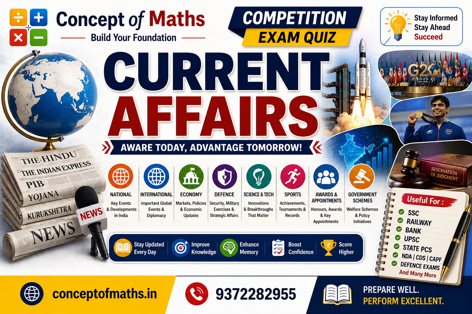 Prestigious Honors & Awards 2023-24: Global & National Recognition | Concept of Maths