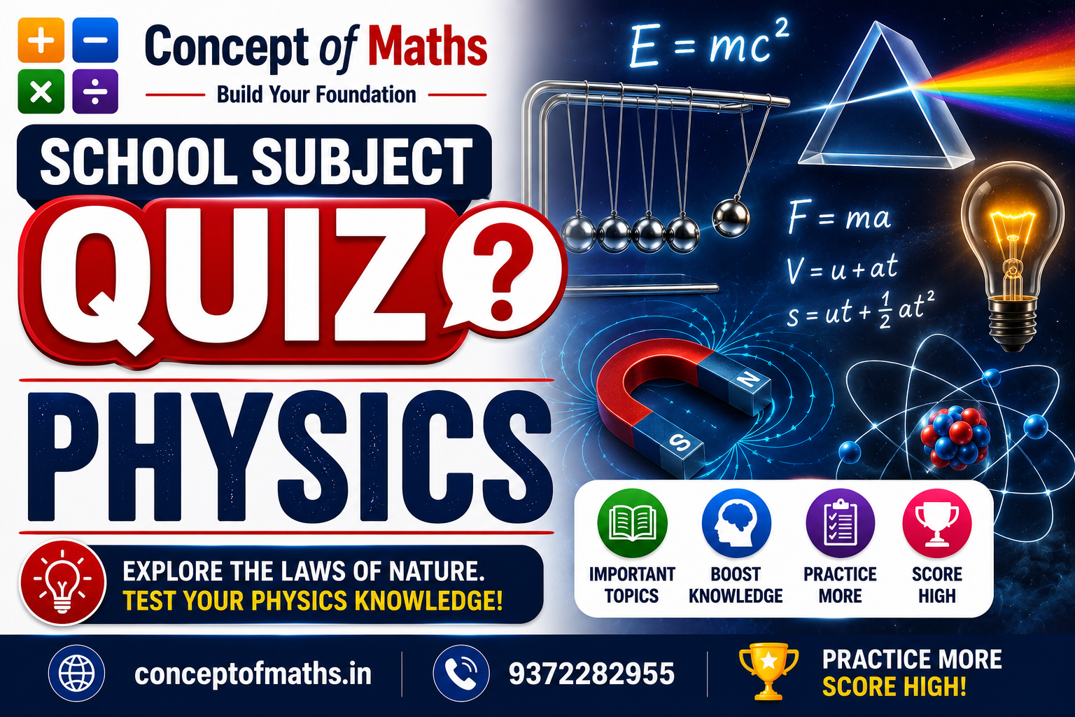 Grade 11 : Physics - Units (Set 2) | Concept of Maths