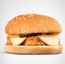 Chicken Fillet Burger with Cheese