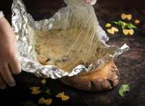 Aluminum Foil Pasta with White Sauce