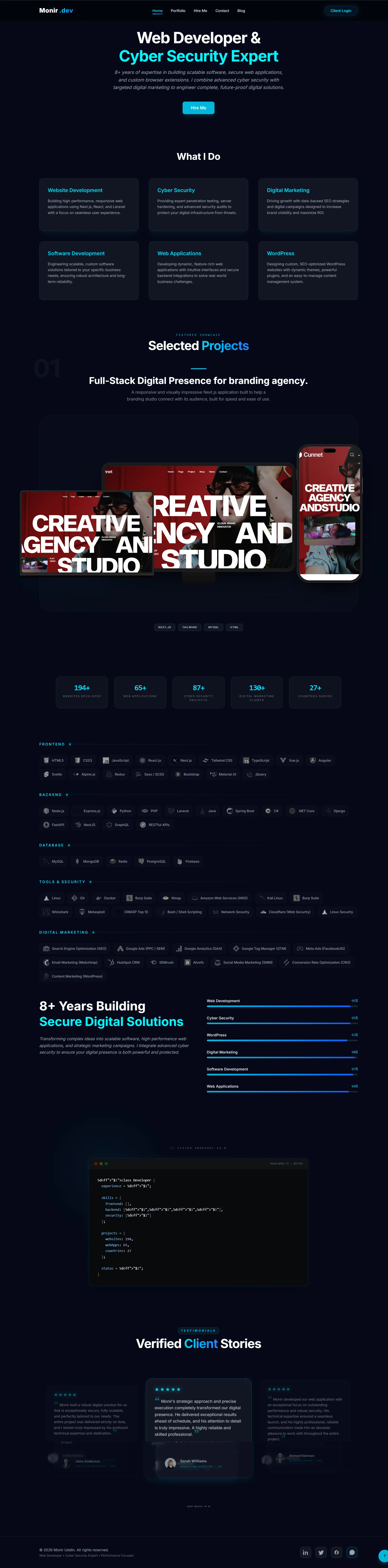 Cyber Security Dashboard - slide 1