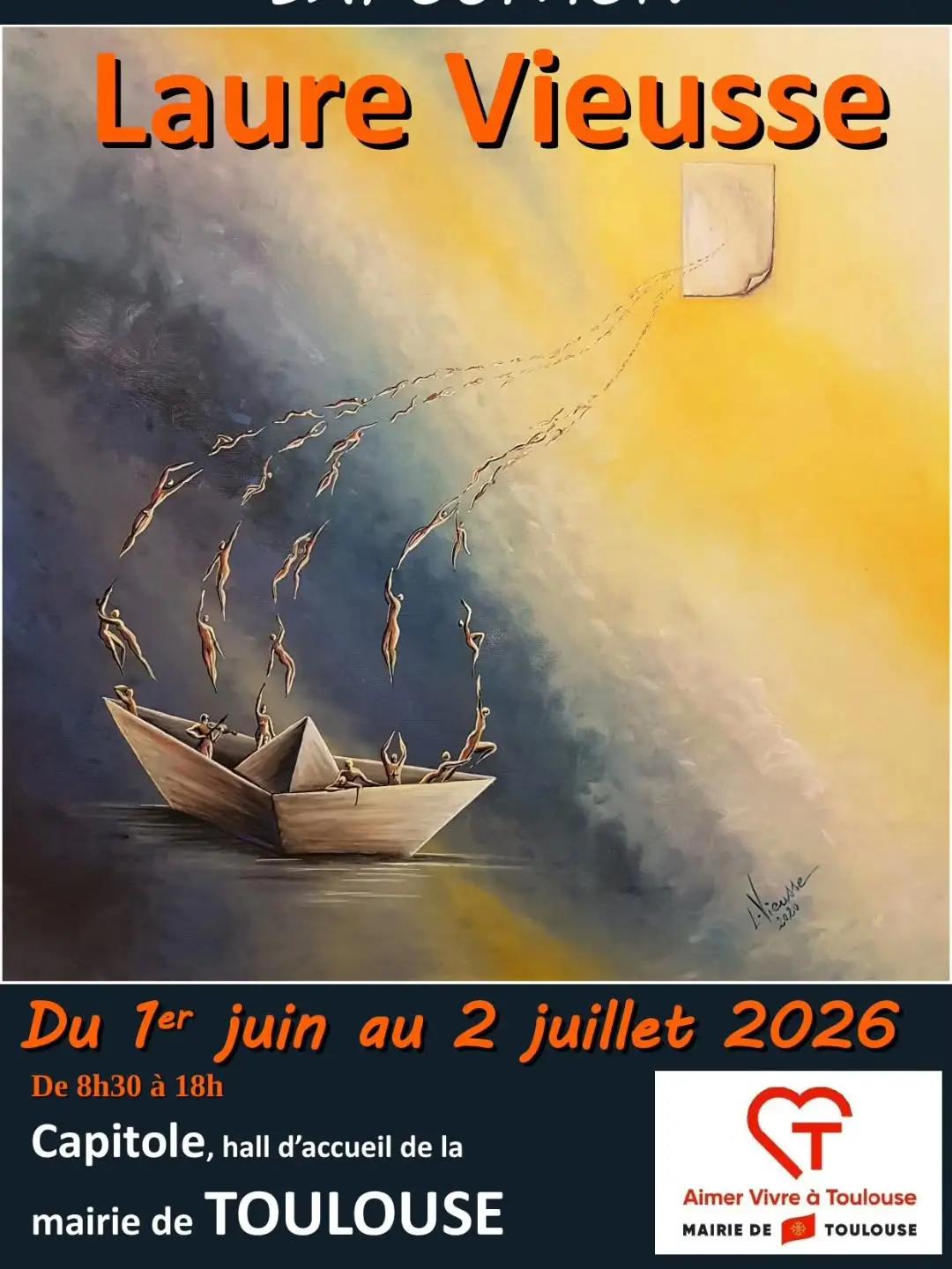 Affiche de Exposition de Laure Vieusse au Capitole de Toulouse
