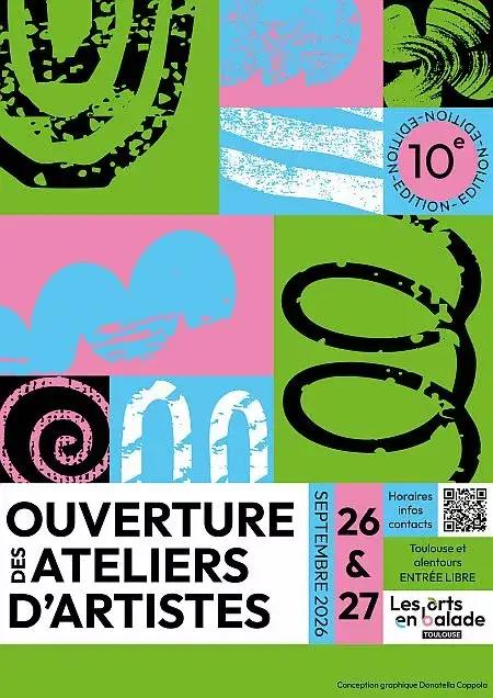 Affiche de Les Arts en Balade à Toulouse 2026 : 10ème édition