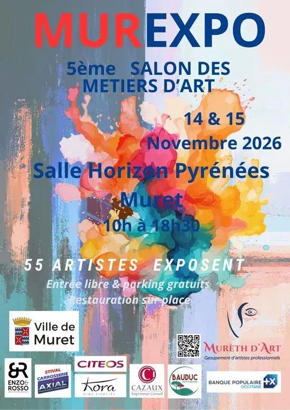 Affiche de Murexpo 2026 : 5ème édition du grand salon des arts à Muret
