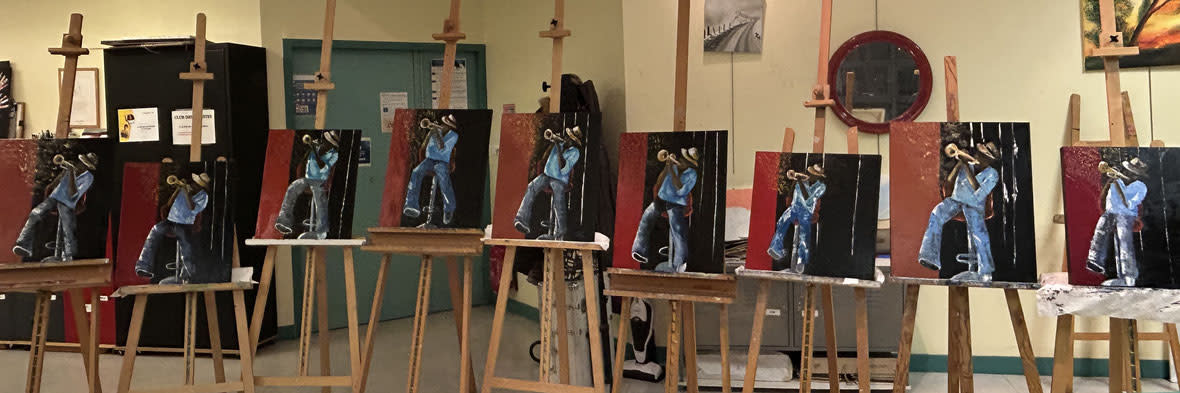 Illustration de l'article : Stage de peinture huile-couteau de Flo Loubersanes, le 1er février 2025