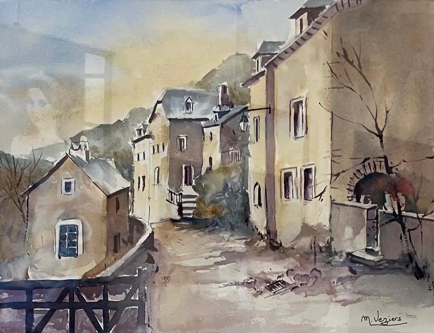 VEZIERS Monique - Rue à Belcastel (156)