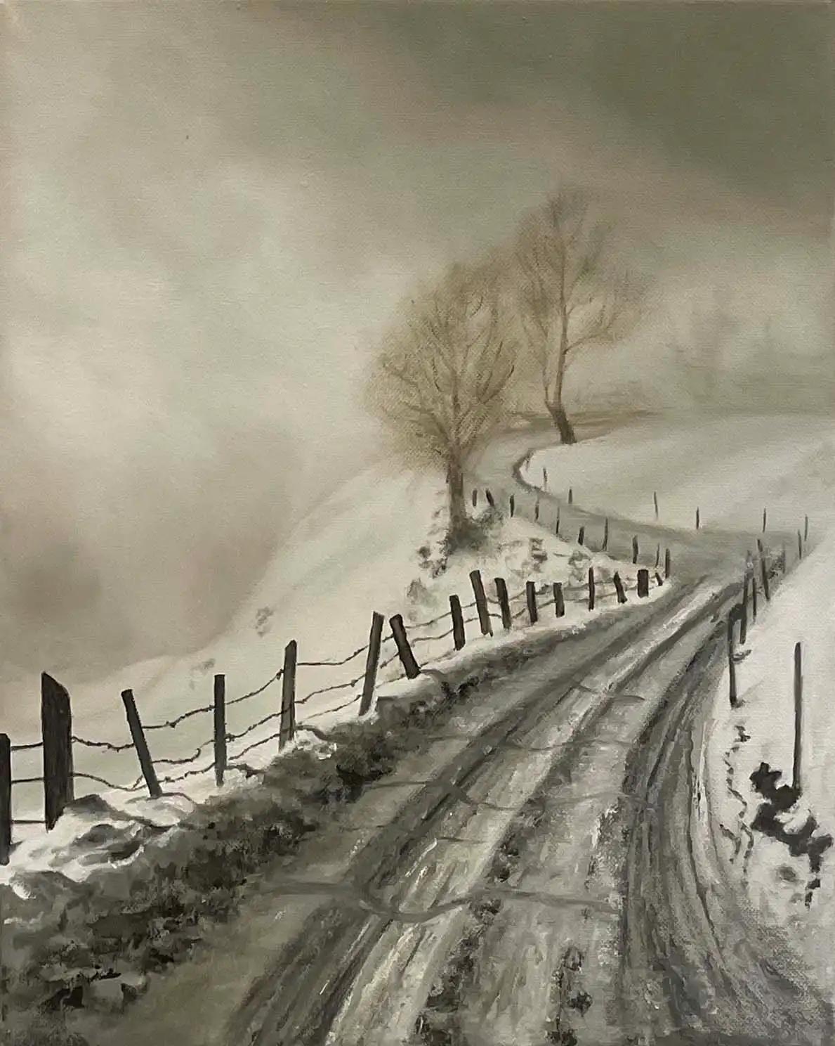 LAGARDE Marie claude - Matin hivernal (72)