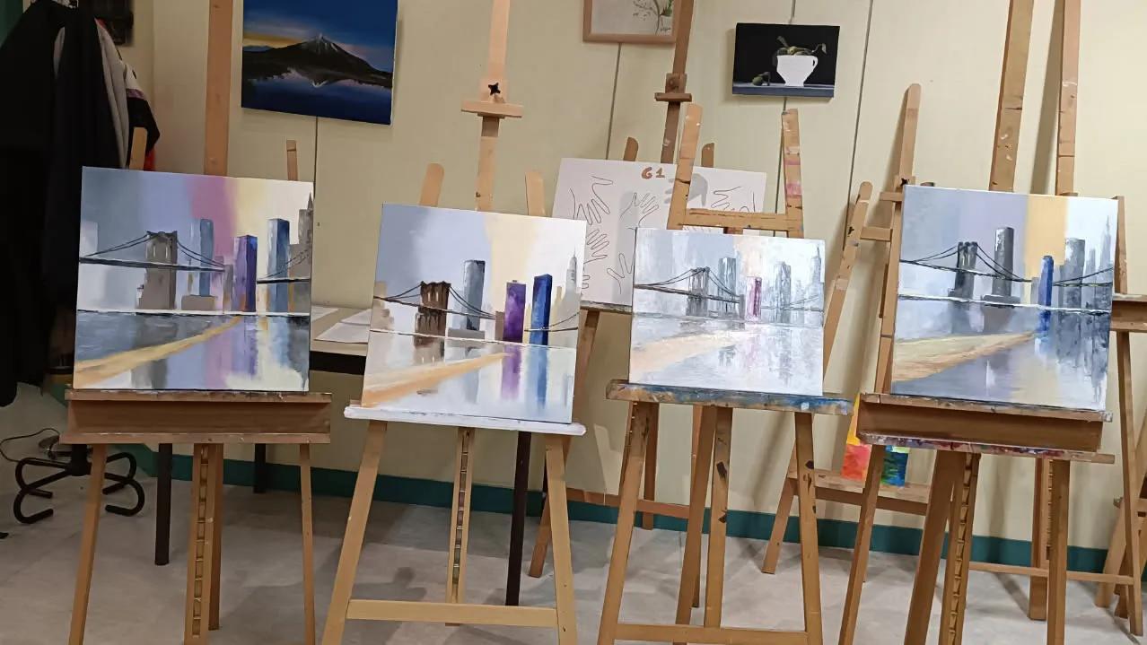 Illustration de l'article :
Retour sur le stage de Flo – Peinture à l’huile et couteau