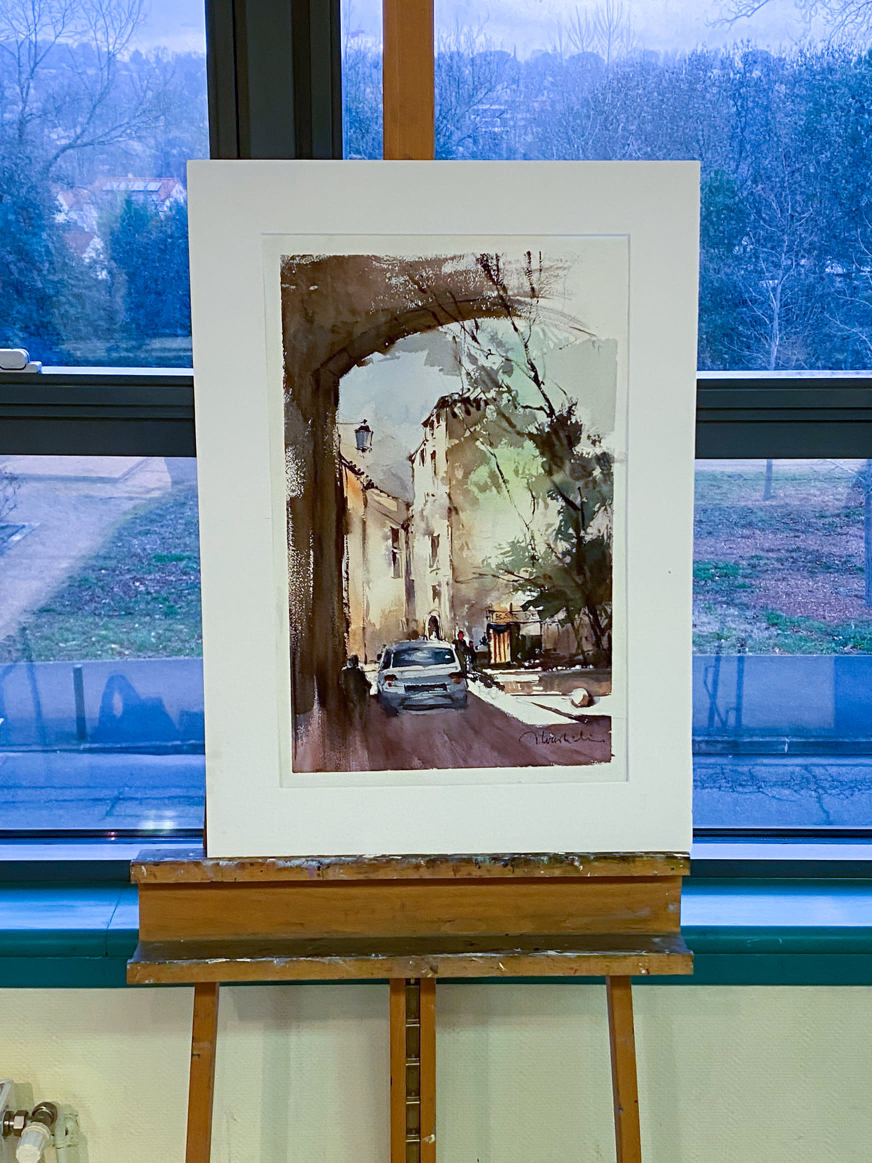 Sujet du stage aquarelle - Ceret