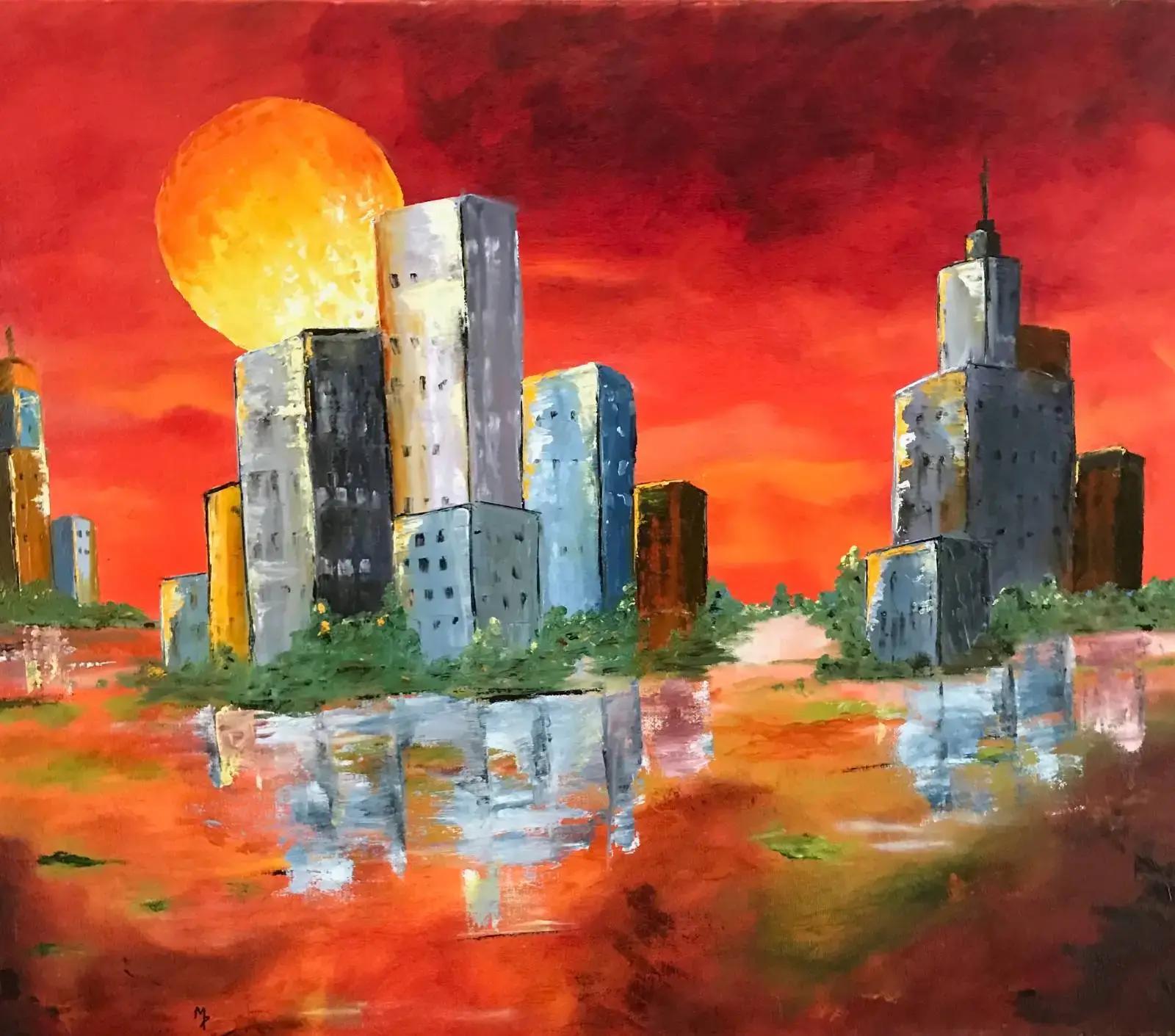 PEYTHIEU Monique - Ciel en feu ()