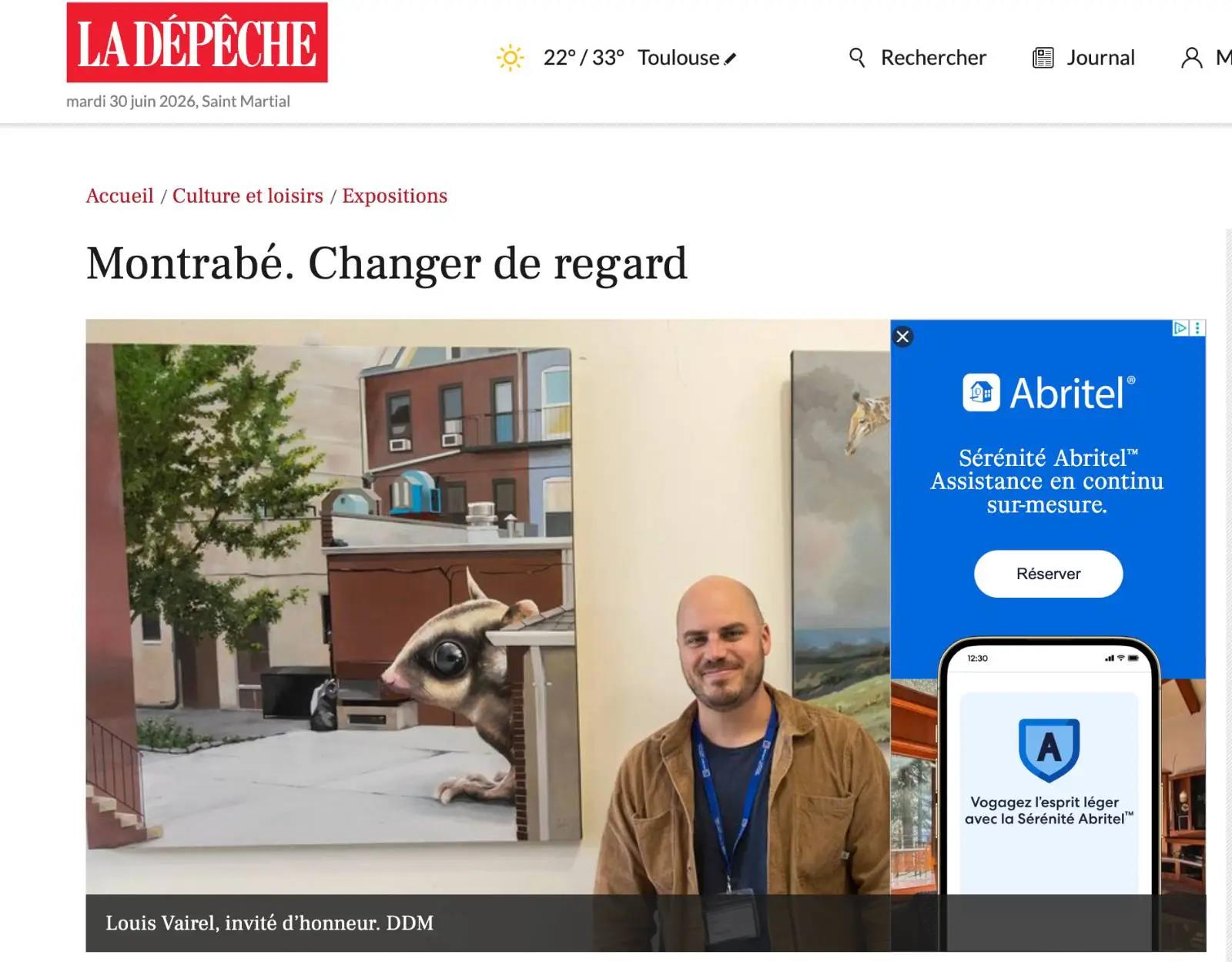 Illustration de l'article : La dépêche met en avant notre salon