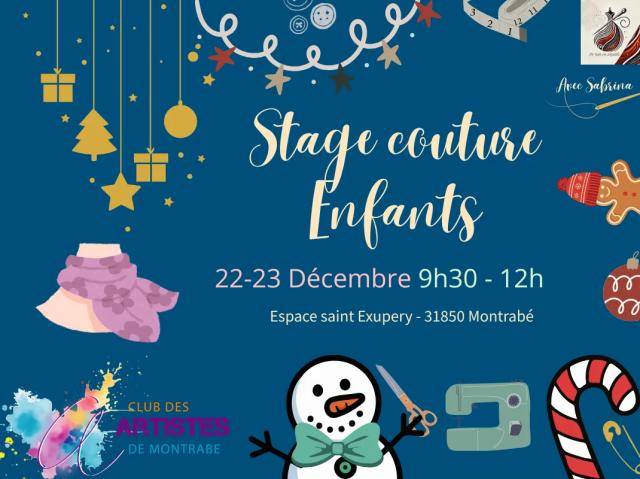 Illustration du 🎁🧵 Stage Couture Enfants – Spécial Noël