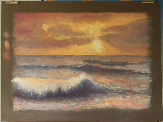 MARTY Michelle  - Lanzarote, coucher de soleil ()