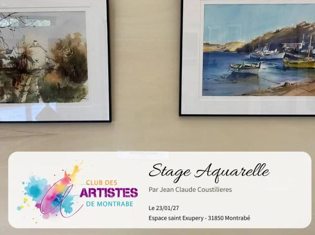 Illustration du Stage d’aquarelle n°2 - Jean Claude Coustilières