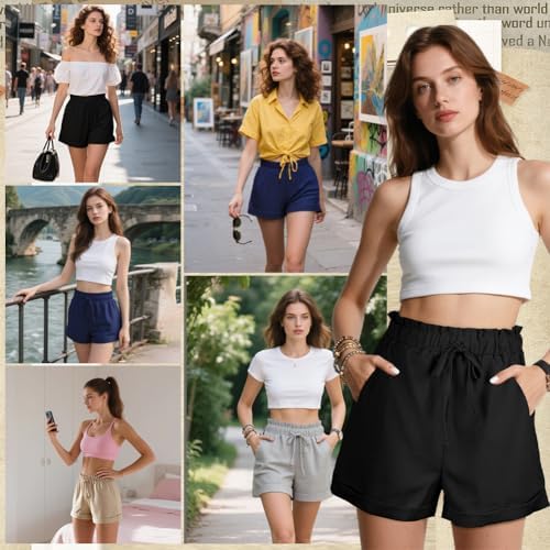 Vue 7 de Short Dete Femmepantalon Short