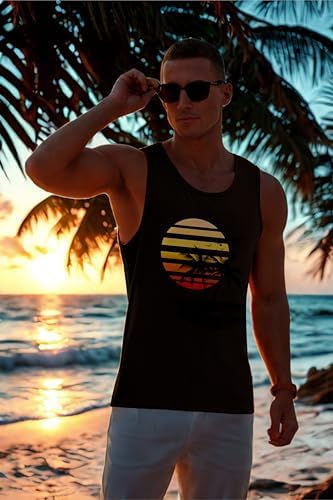 Vue 2 de Debardeur Dete Hawaien Pour