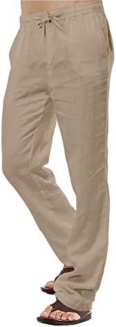 Vue 2 de Hommes Lin Coton Pantalon