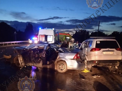 В Ленинском районе Тулы водитель Ford Focus сбил лису, а после врезался в Mitsubishi: пострадали три человека
