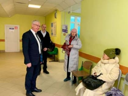 ✅ Министр здравоохранения Тульской области Михаил Малишевский проверил работу поликлиник Новомосковска