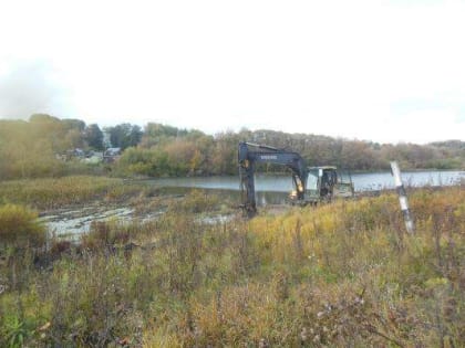 При расчистке богородицкого пруда рабочие нашли труп