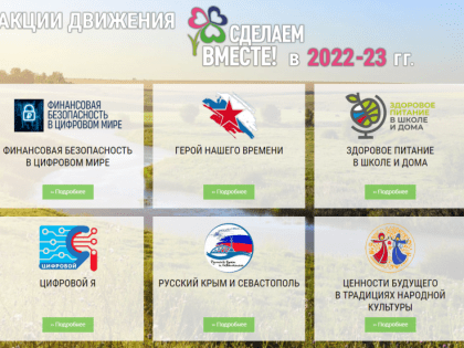 Определены региональные победители движения «Сделаем вместе»