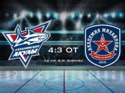 Новомосковский хоккеисты уступили во втором контрольном матче «Сахалинским акулам»