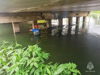 В 16 районах Тульской области продолжается расчистка мостов от мусора