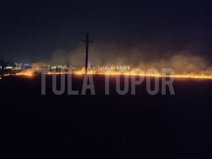 Очевидцы заметили пожар в тульском поселке Михалково