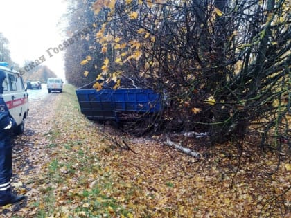 В Тульской области «КамАЗ» врезался в дерево: водитель погиб на месте