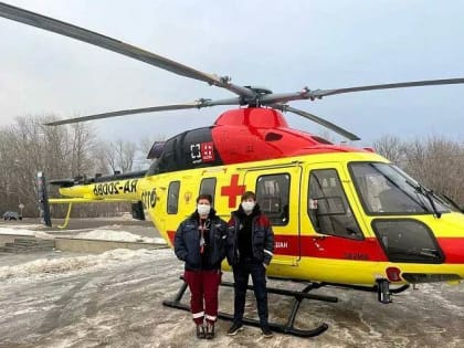 Жителя Ефремова доставили в областную больницу вертолетом санавиации