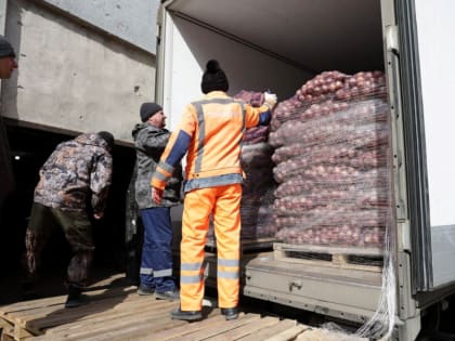 В Мариуполь тульские аграрии отправили продукты и лекарства