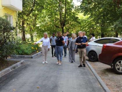 Ольга Слюсарева приняла участие в приемке работ по проекту «Наш город»