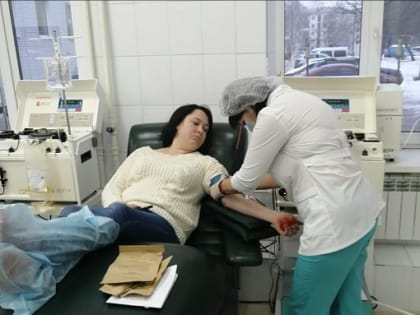 Более 70 раз за год врачи Тульской областной станции переливания выезжают на предприятия