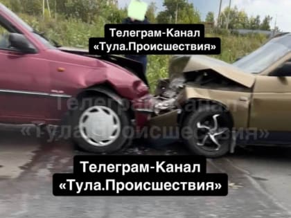 Под Тулой произошло лобовое столкновение двух авто: пострадавших госпитализировали