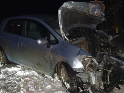 Два человека пострадали в ДТП в Узловском районе при столкновении Toyota и Renault
