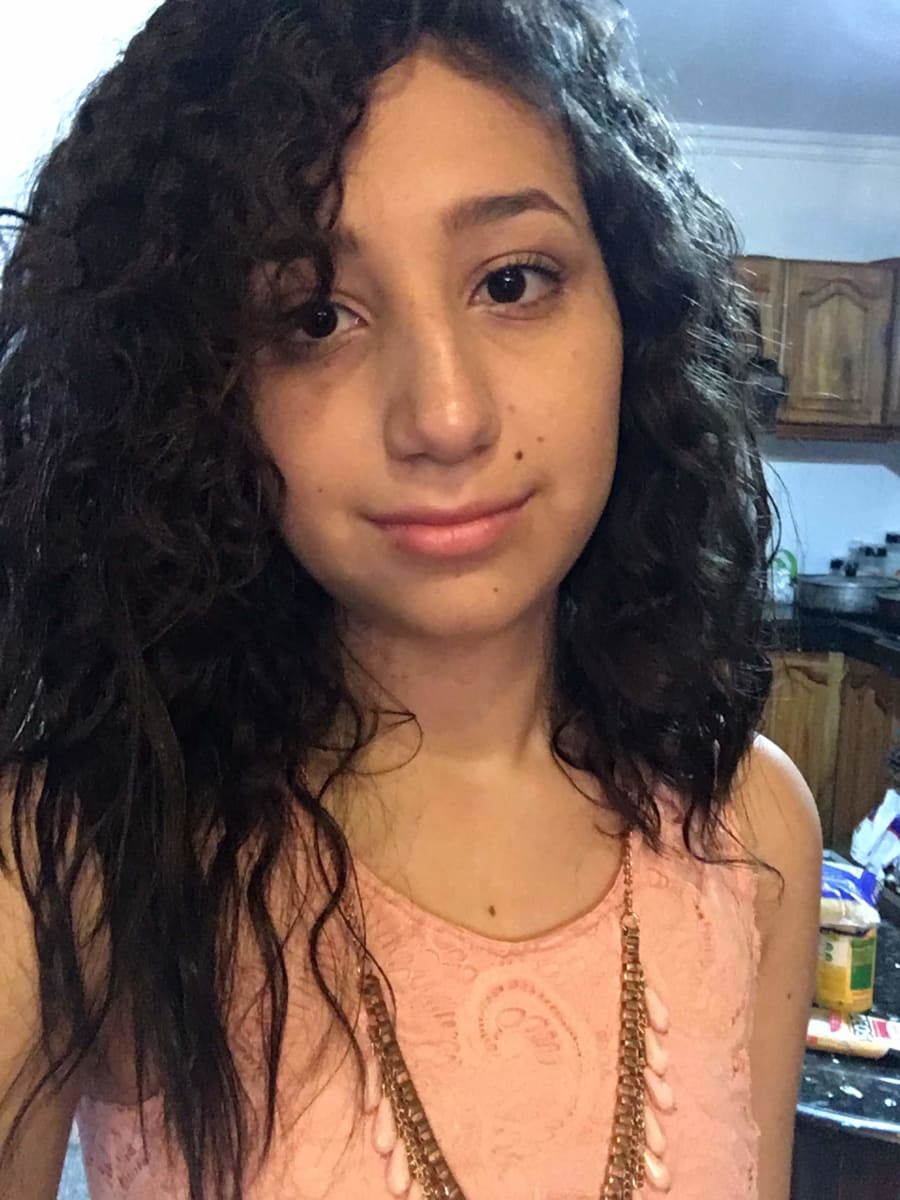 Detalle del corte de cabello, el día del big chop