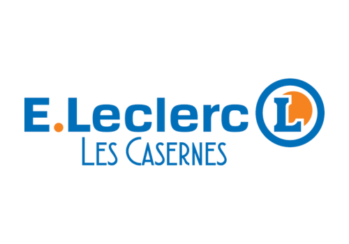 Logo Galerie E.Leclerc Les casernes - T&B Agency partenaire