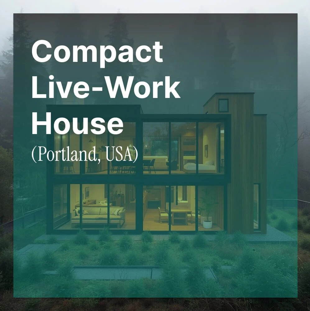 Compact Live-Work House (Portland, ABD) Mimarlık Yarışması