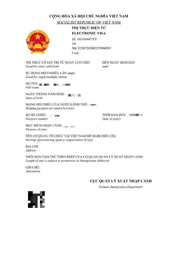 Vietnam E-visa