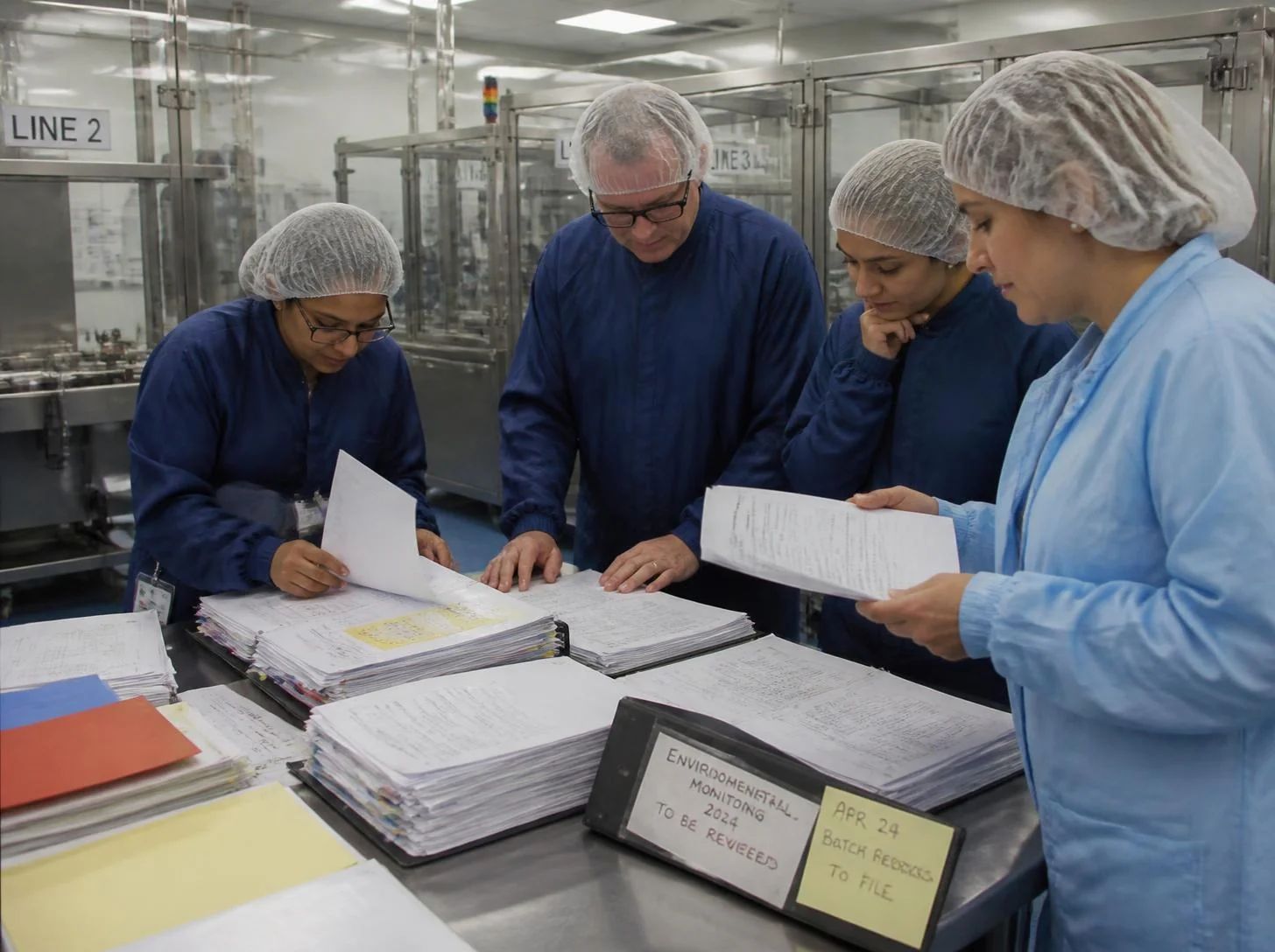 Sterile manufacturing cleanroom where contamination control evidence originates