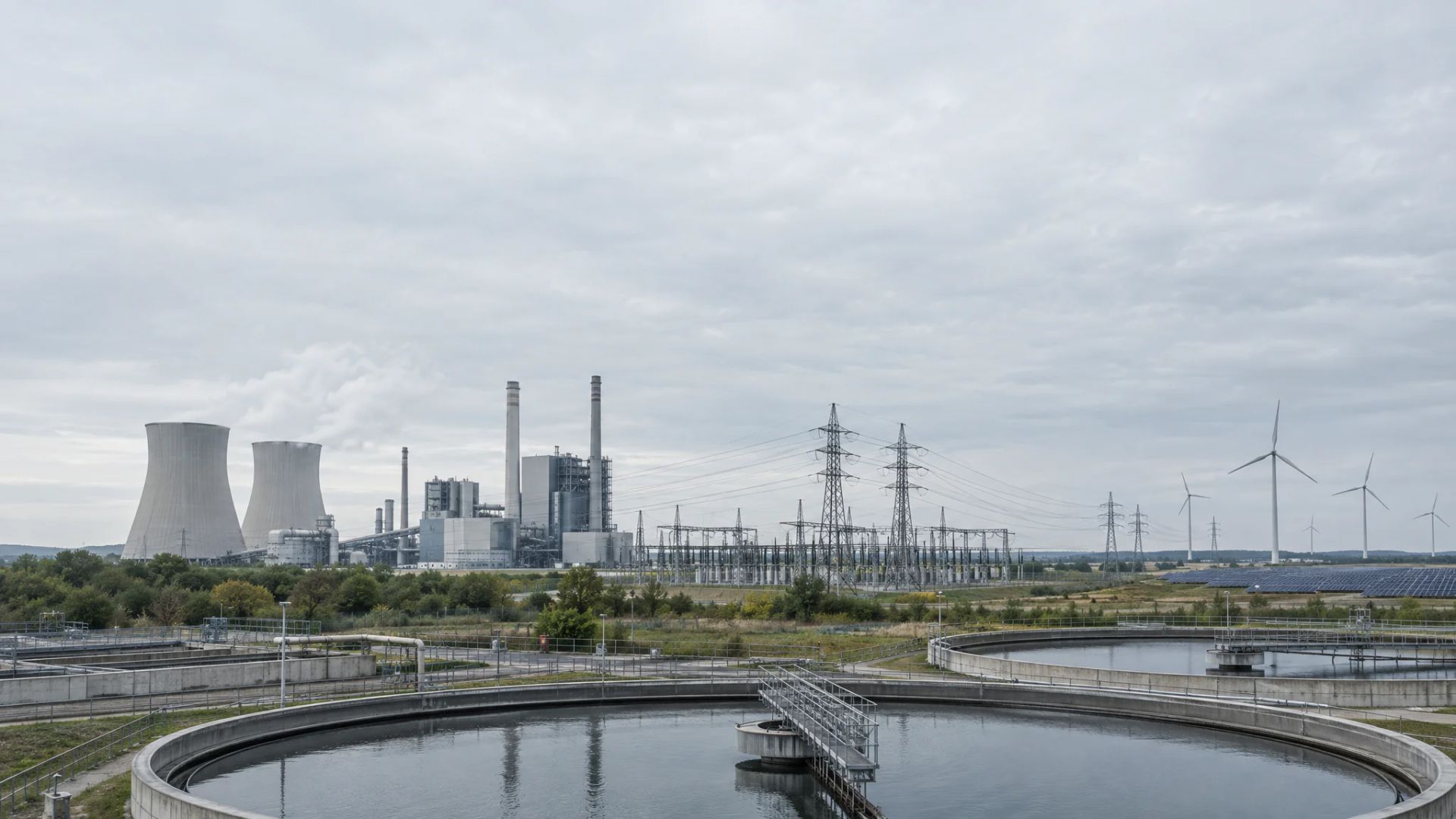 Energy and utilities infrastructure spanning generation, grid, and water operations