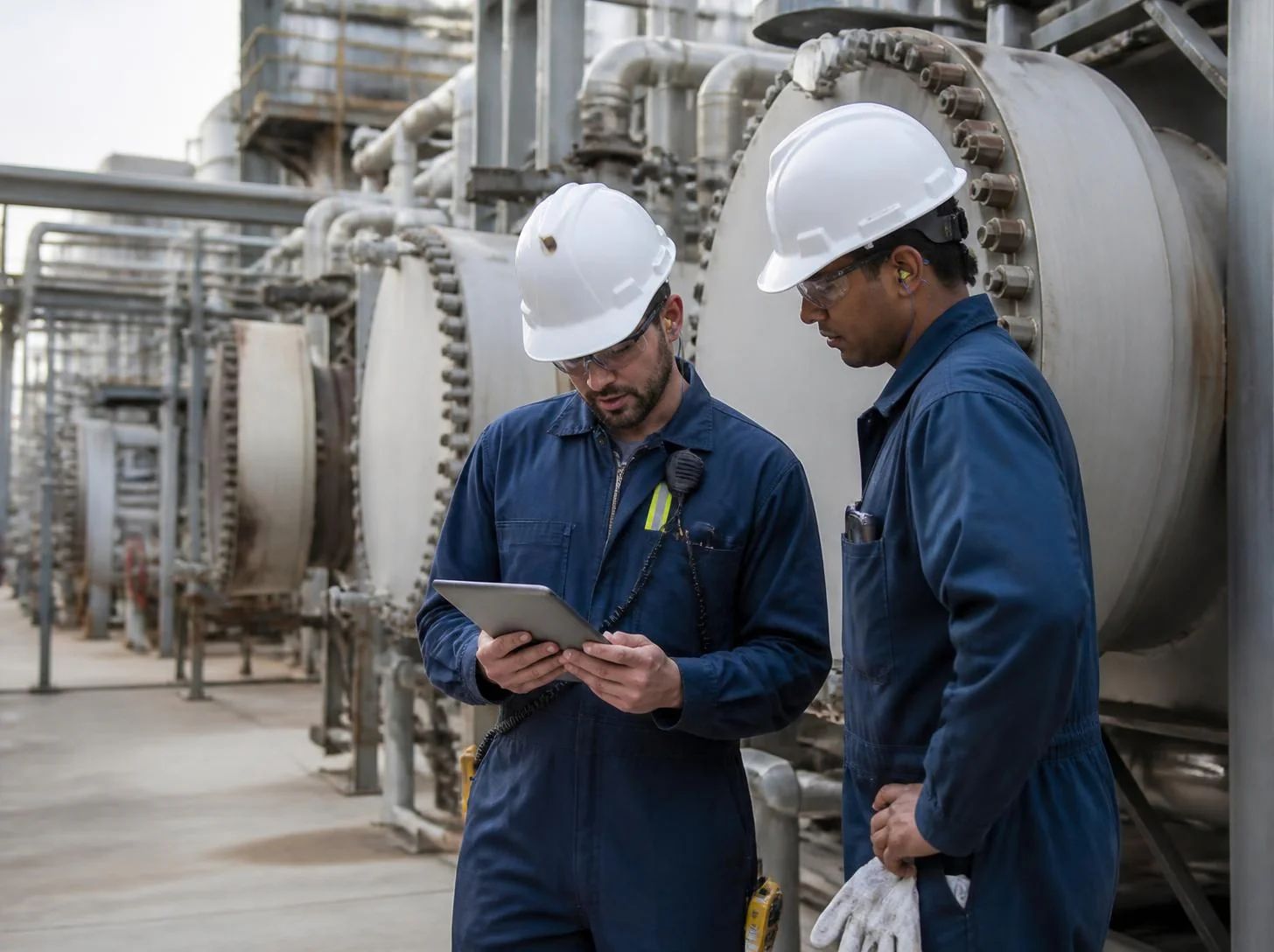 OptiStudio reading preheat train DCS, historian and LIMS data and raising exchanger-level flags