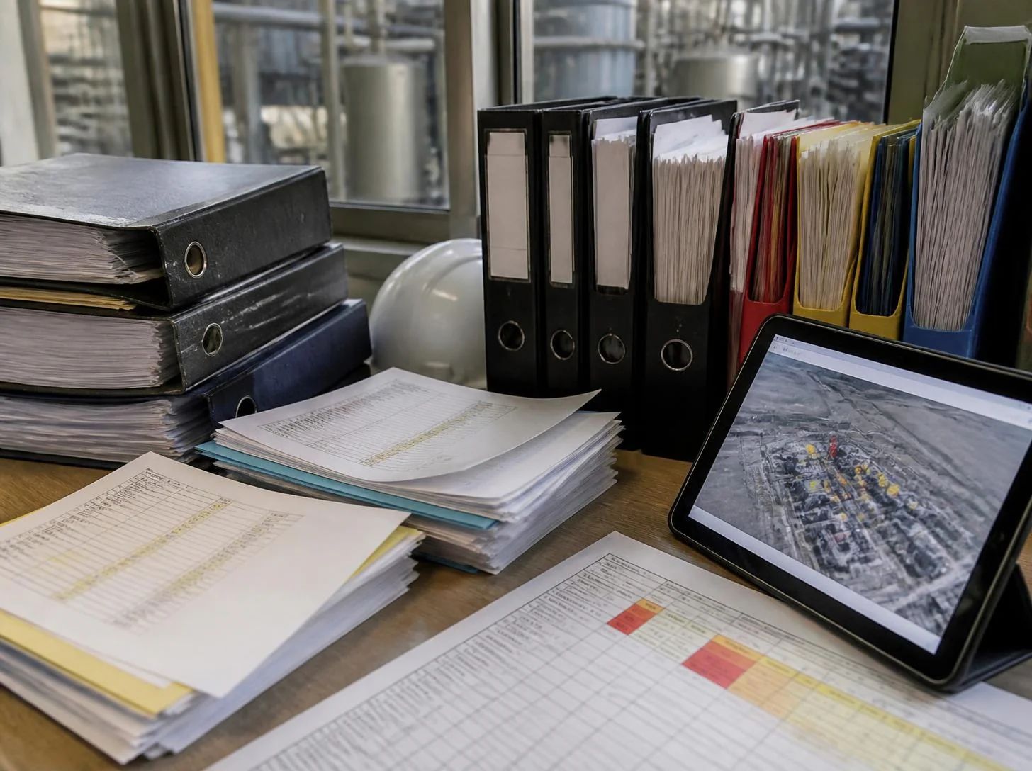 Process safety team reviewing Seveso III substance thresholds and facility obligations