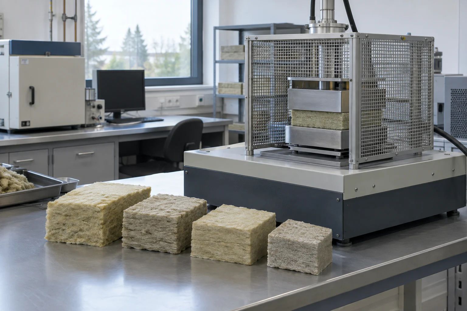 Two mineral wool thermal conductivity distributions showing how production variability affects declared lambda