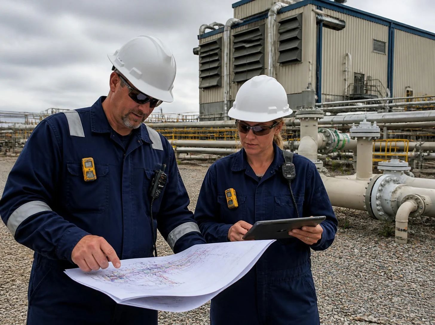 Existing pipeline network and compressor station data feeding an optimisation model