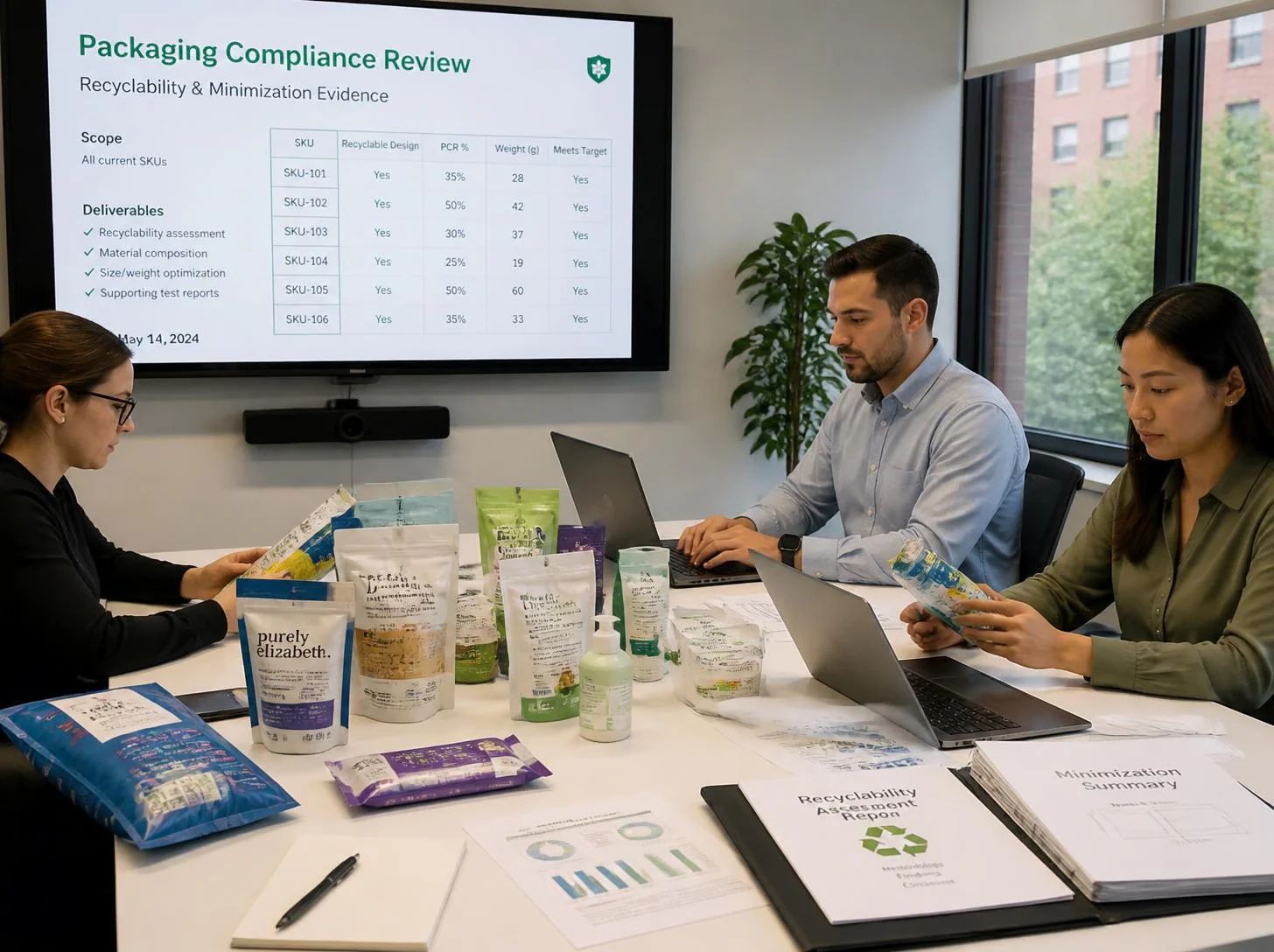 PPWR compliance documentation view for packaging manufacturers